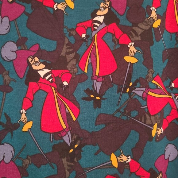 Lularoe RARE unicorn Captain Hook Peter Pan Julia Dress EUC Size 2XL - Picture 2 of 4